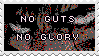 no guts no glory stamp